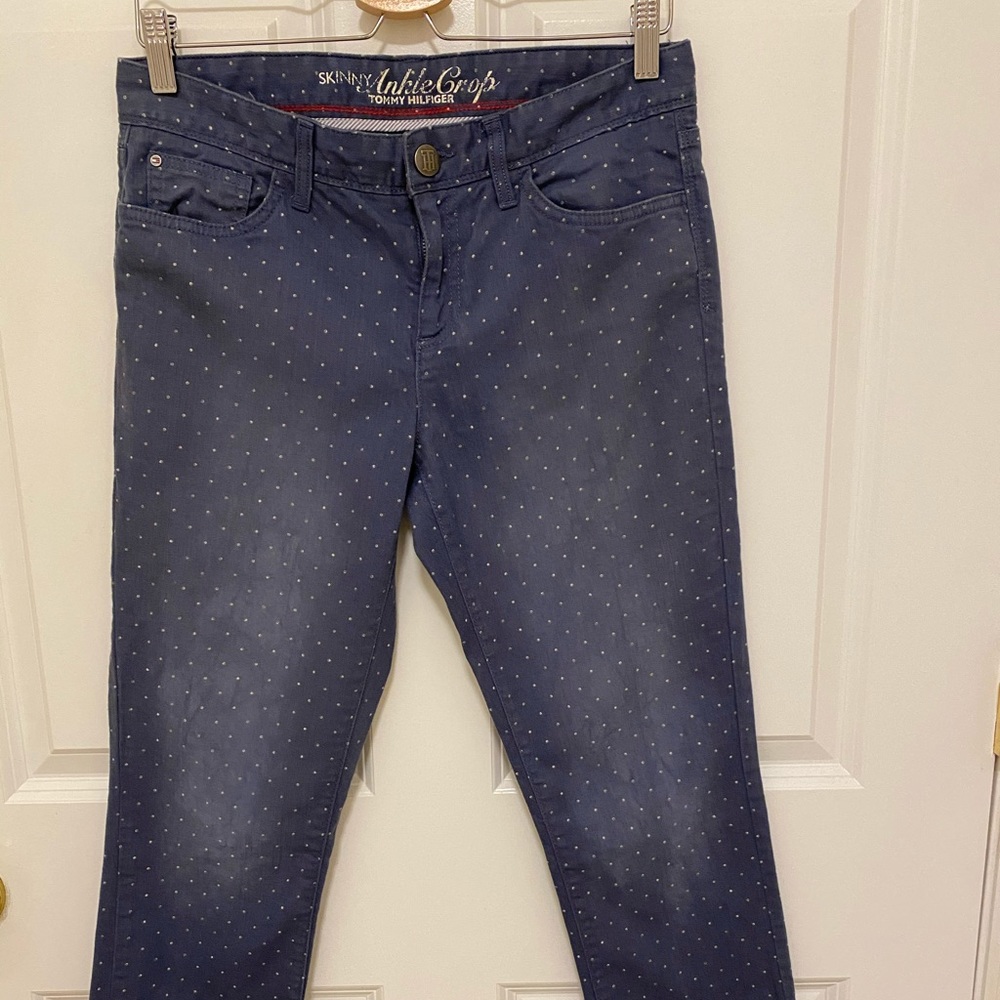 Tommy Hilfiger Polka Dot Cropped Jeans
